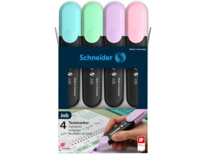Textmarker Schneider Job Pastel 4/set cutie