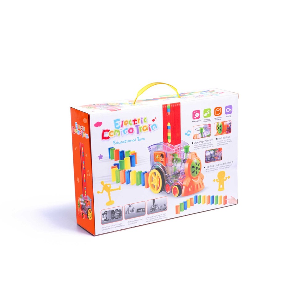 Tren Domino, Locomotivă electrică cu 80 piese, sunete și lumini 9