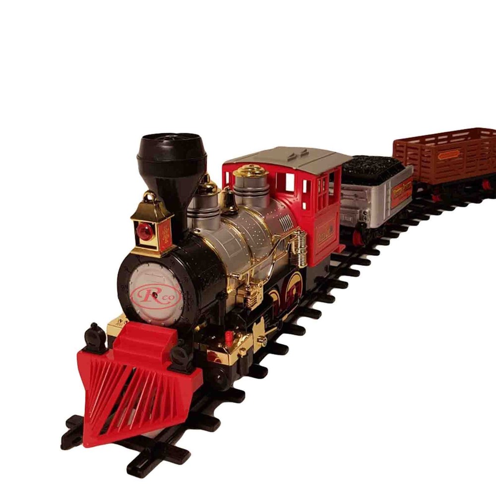 Trenulet Electric copii, cu aburi, sunete și lumini, Circuit 24 piese, Classic 3