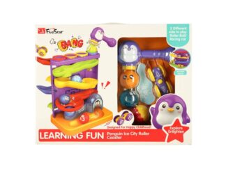 Turn cu Bile și Circuit cu Mașinuțe, Ciocănel Inclus, Multicolor, 12 luni+, Jucărie Educativă 2 în 1