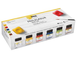 Vopsea acrilică pentru lemn Basic Kreul, set 6 x 20 ml