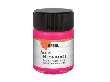Vopsea fluorescentă Neon, Kreul, 50 ml neon pink