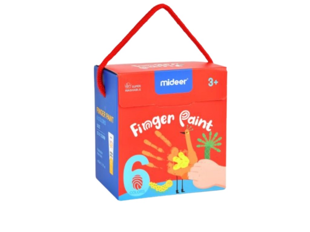 Vopsea pentru pictură cu degetele, Finger Paint, 6 culori