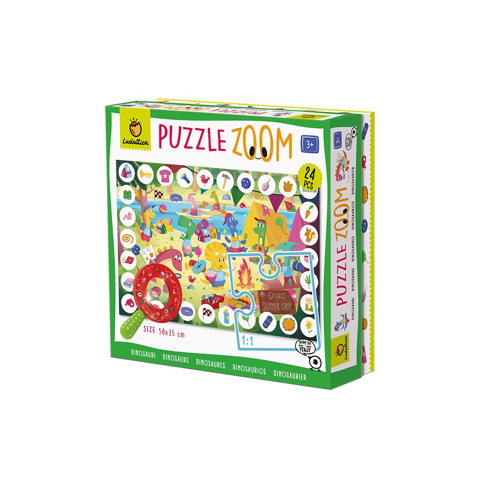 Zoom Puzzle Dinozauri, Ludattica, 3 ani+ 2