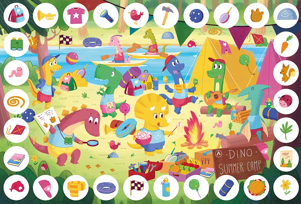 Zoom Puzzle Dinozauri, Ludattica, 3 ani+ 4